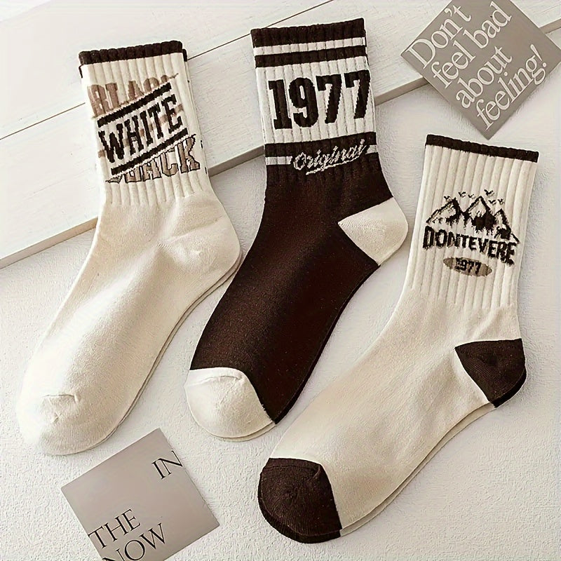 Vintage-Inspired Crew Socks