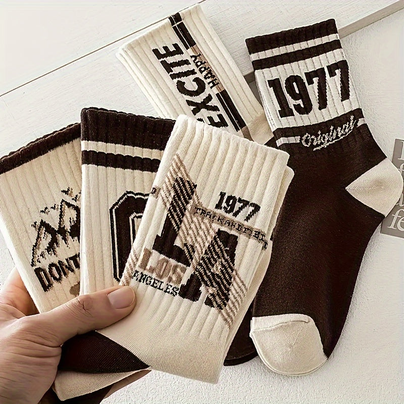 Vintage-Inspired Crew Socks