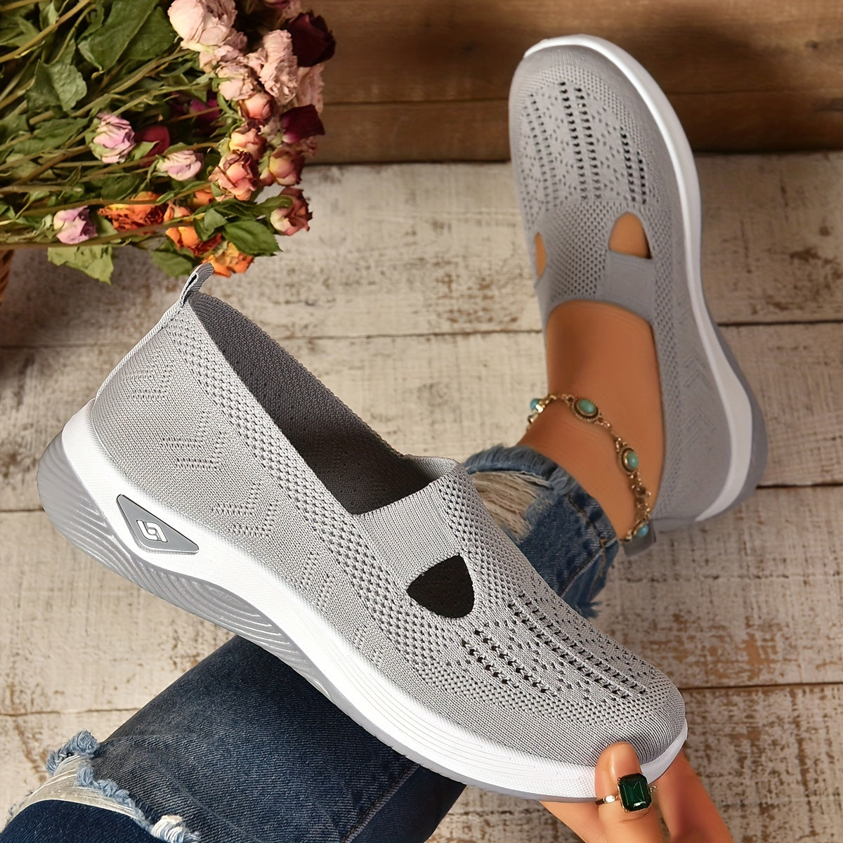 Women's Cut-out Sneakers