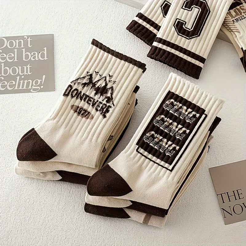 Vintage-Inspired Crew Socks