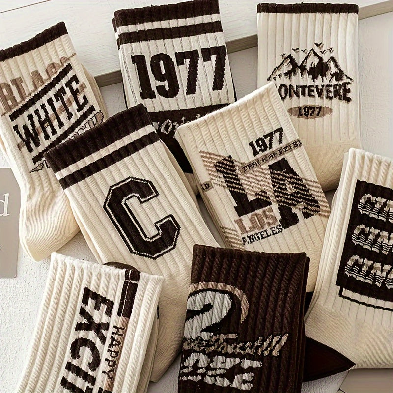 Vintage-Inspired Crew Socks