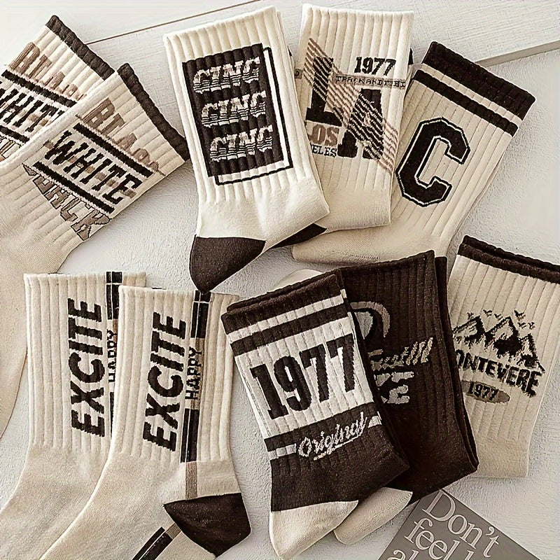 Vintage-Inspired Crew Socks