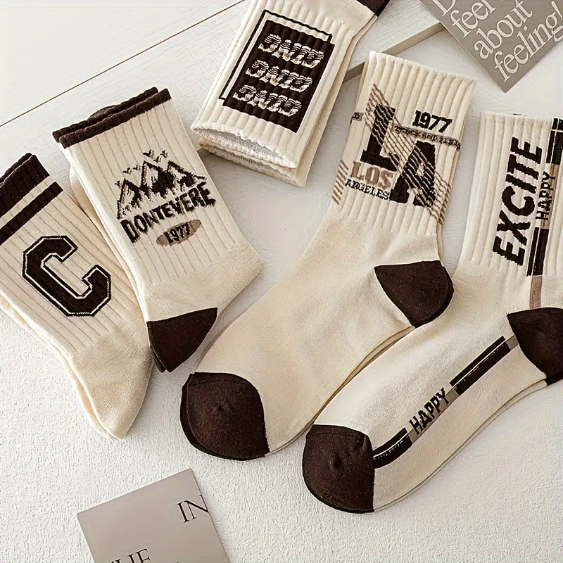 Vintage-Inspired Crew Socks